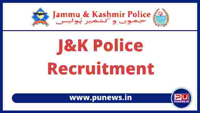JK Police Online Form 2022 Started Apply Now @jkpolice.gov.in