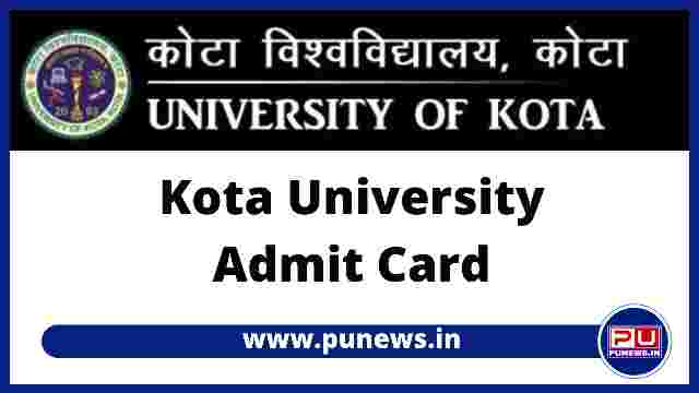 Kota University Admit Card 2022, Download UOK Admit Card, Date, official website, uok.ac.in, Admit Card link- https://www.uok.ac.in/Admit-card