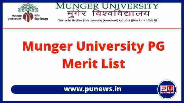 Munger University PG Merit List & Cut Off (2022-24)