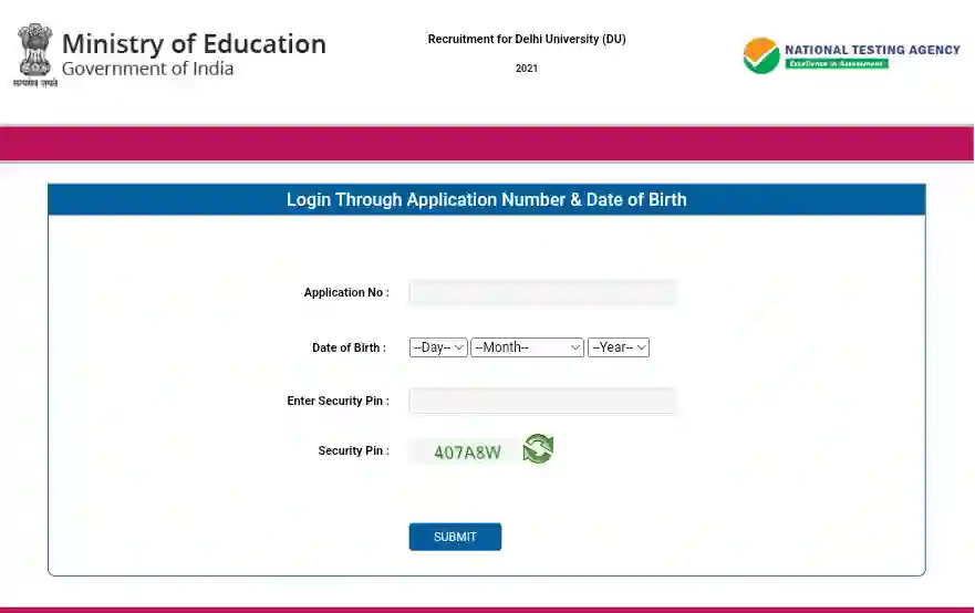 Download Admit Card for Delhi University Non-Teaching Posts Recruitment Exam 2023